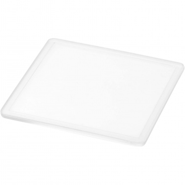 Logo trade promotional items image of: Ellison square plastic coaster with paper insert