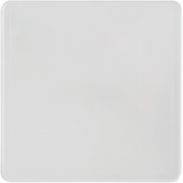 Logo trade advertising products image of: Renzo square plastic coaster