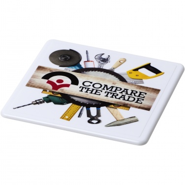 Logo trade promotional product photo of: Renzo square plastic coaster