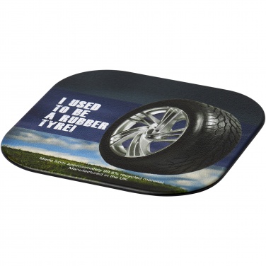 Logotrade promotional merchandise image of: Brite-Mat® square coaster with tyre material