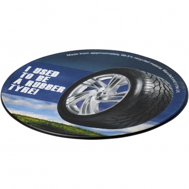 Logotrade promotional product picture of: Brite-Mat® round coaster with tyre material