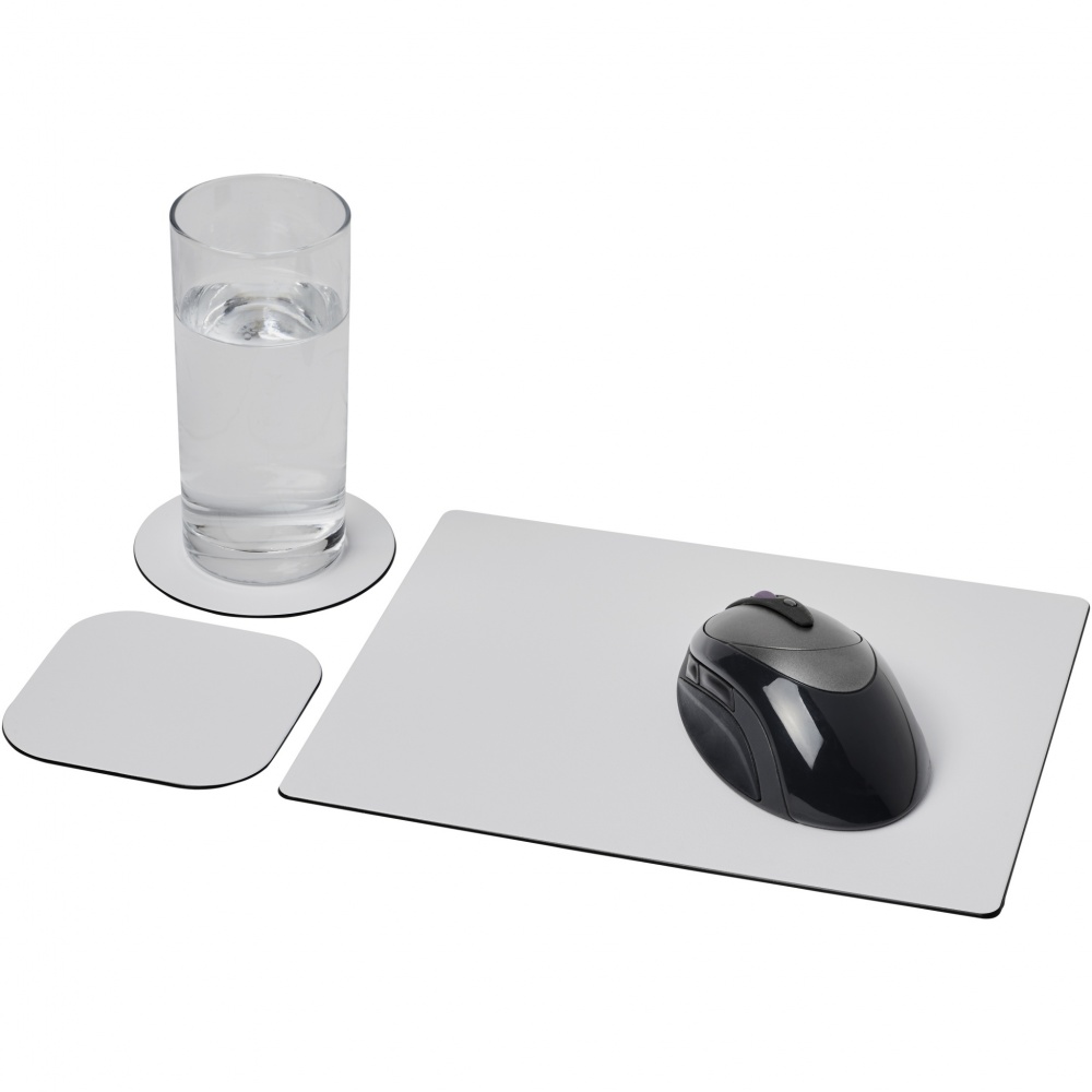 Logotrade promotional giveaway image of: Brite-Mat® mouse mat and coaster set combo 1