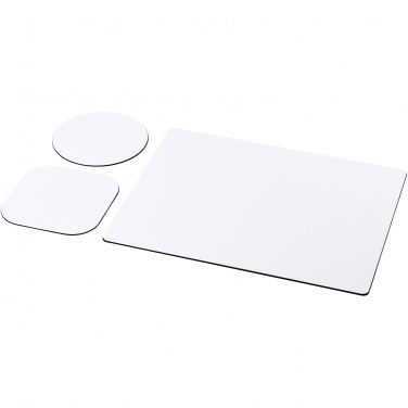 Logo trade promotional products image of: Brite-Mat® mouse mat and coaster set combo 1