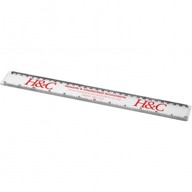 Logo trade business gift photo of: Renzo 30 cm plastic ruler