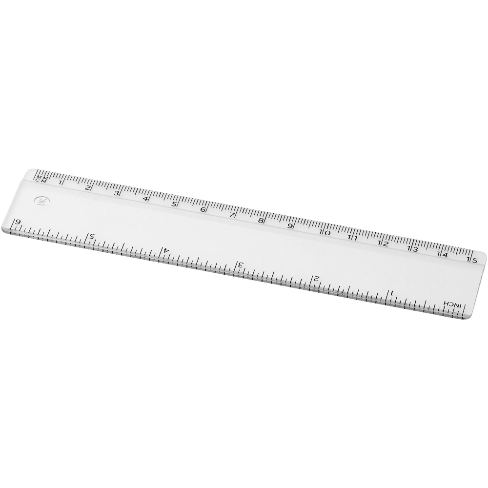 Logotrade promotional giveaway image of: Renzo 15 cm plastic ruler