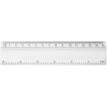 Logo trade promotional giveaways picture of: Renzo 15 cm plastic ruler