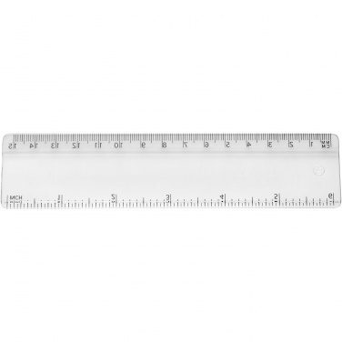 Logotrade promotional merchandise picture of: Renzo 15 cm plastic ruler