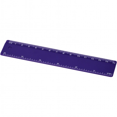 Logotrade promotional giveaway image of: Renzo 15 cm plastic ruler