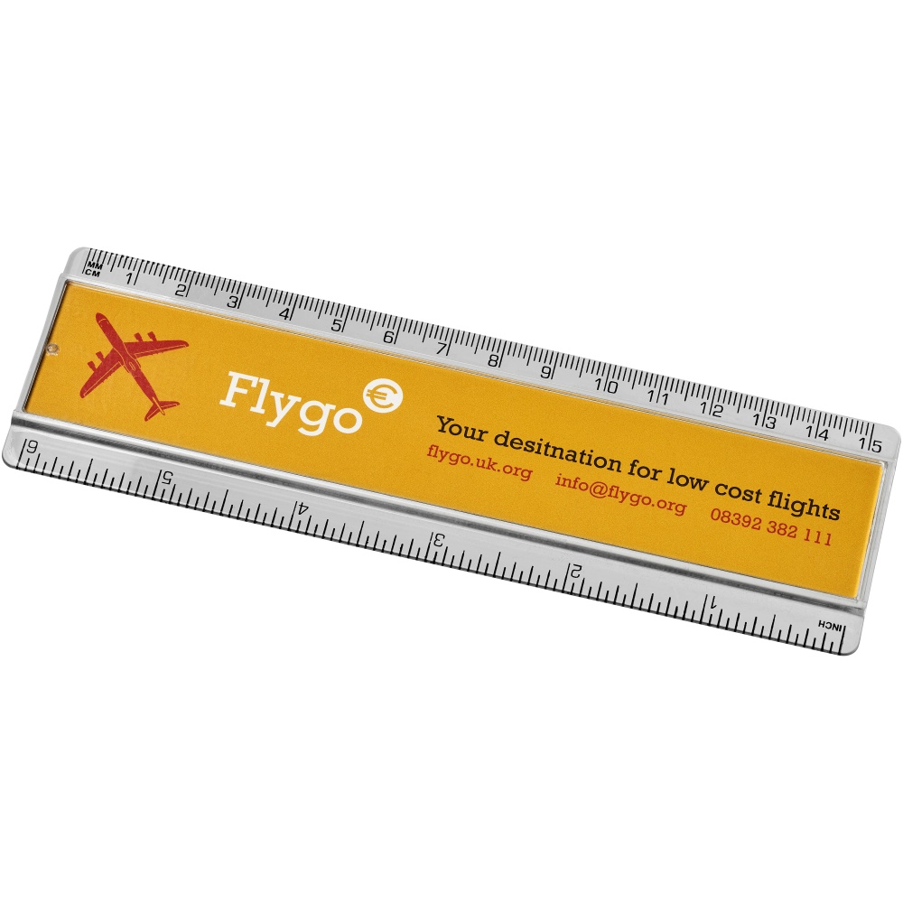 Logo trade promotional products picture of: Ellison 15 cm plastic insert ruler