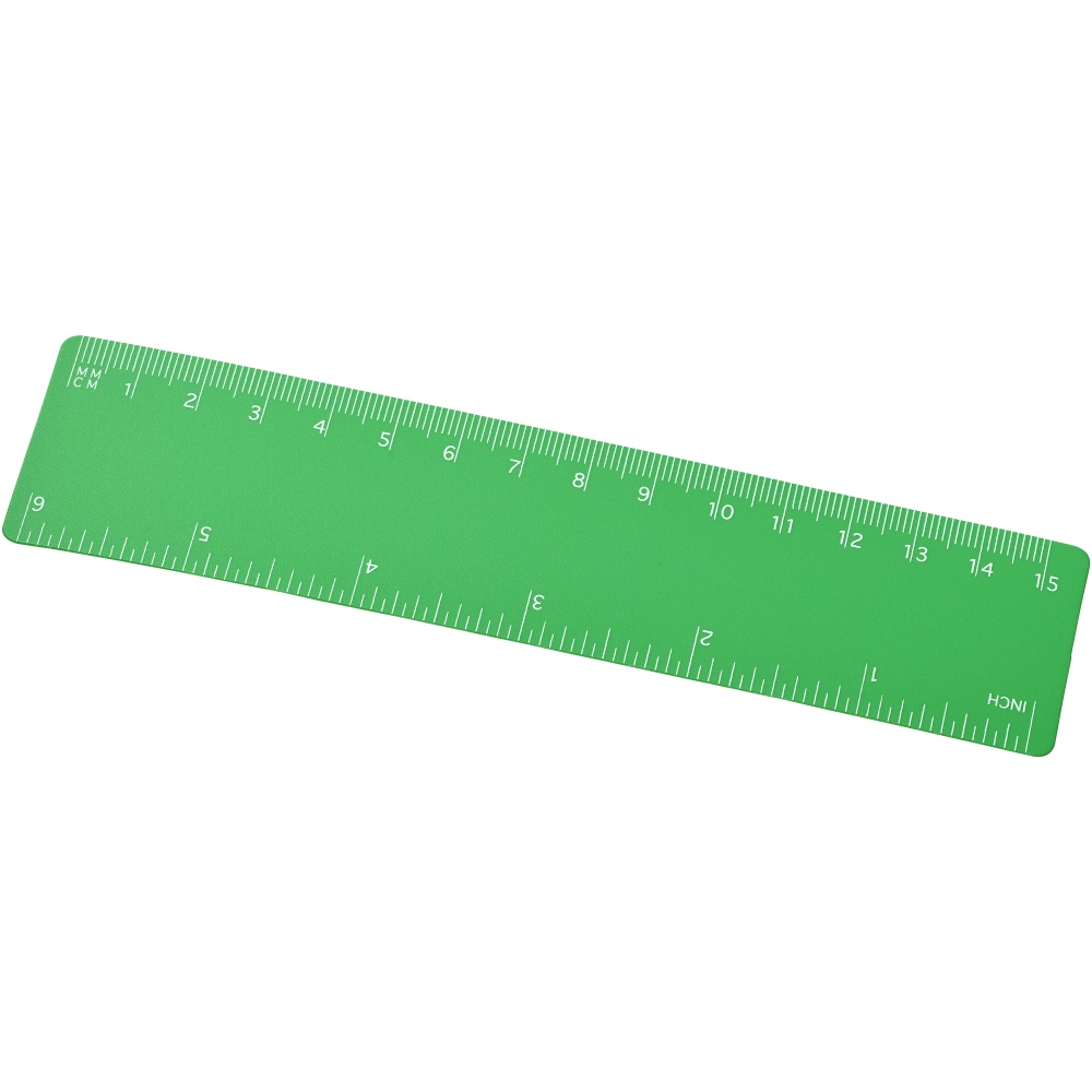 Logo trade promotional merchandise picture of: Rothko 15 cm plastic ruler