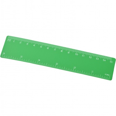 Logo trade promotional merchandise photo of: Rothko 15 cm plastic ruler