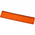 Rothko 15 cm plastic ruler, Orange