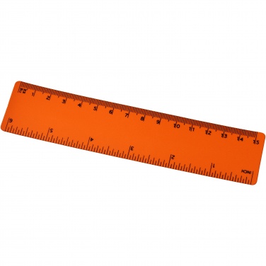 Logo trade promotional giveaways image of: Rothko 15 cm plastic ruler