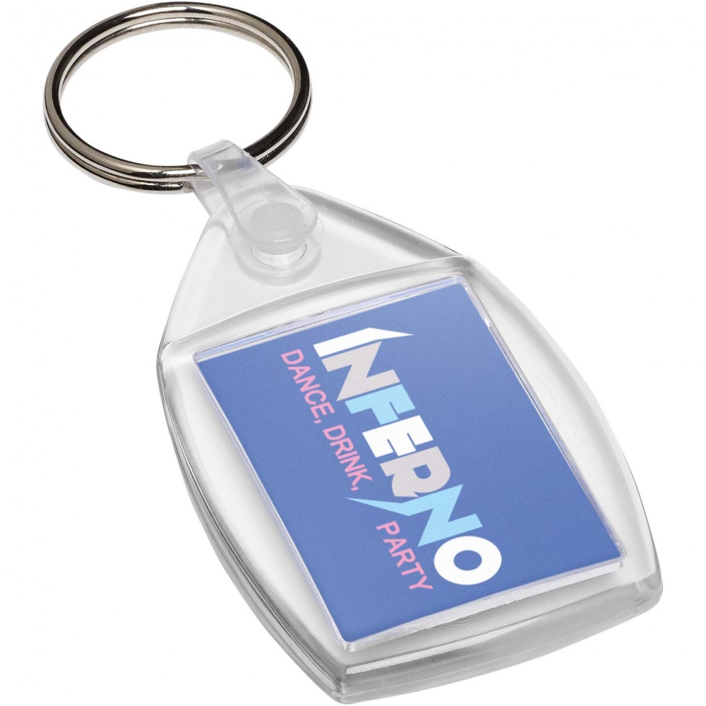 Logo trade corporate gifts picture of: Lita P6 keychain with plastic clip