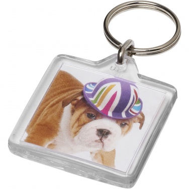 Logo trade corporate gift photo of: Vial U1 square keychain