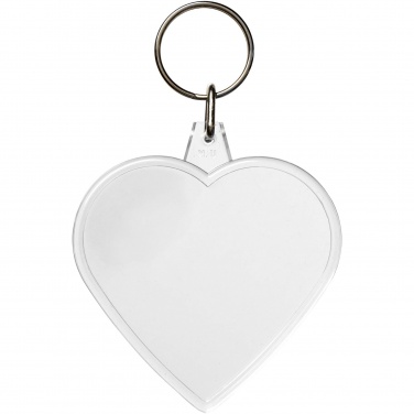 Logo trade promotional gifts picture of: Combo heart-shaped keychain