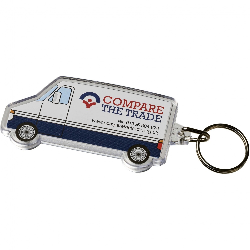 Logotrade business gift image of: Combo van-shaped keychain