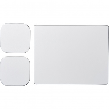 Logo trade promotional item photo of: Brite-Mat® mouse mat and coaster set combo 3