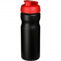 Baseline® Plus 650 ml flip lid sport bottle, Solid black / Red