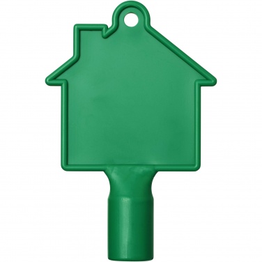 Logo trade business gift photo of: Maximilian house-shaped utility key