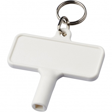 Logo trade promotional merchandise image of: Largo plastic radiator key with keychain