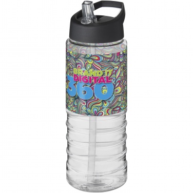 Logo trade promotional gifts image of: H2O Active® Treble 750 ml spout lid sport bottle