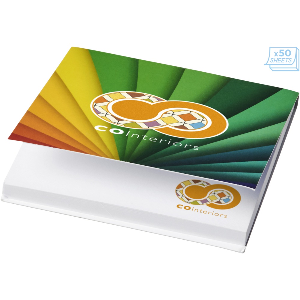 Logotrade promotional giveaways photo of: Sticky-Mate® soft cover squared sticky notes 75x75mm