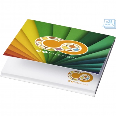 Logotrade promotional item picture of: Sticky-Mate® soft cover squared sticky notes 75x75mm