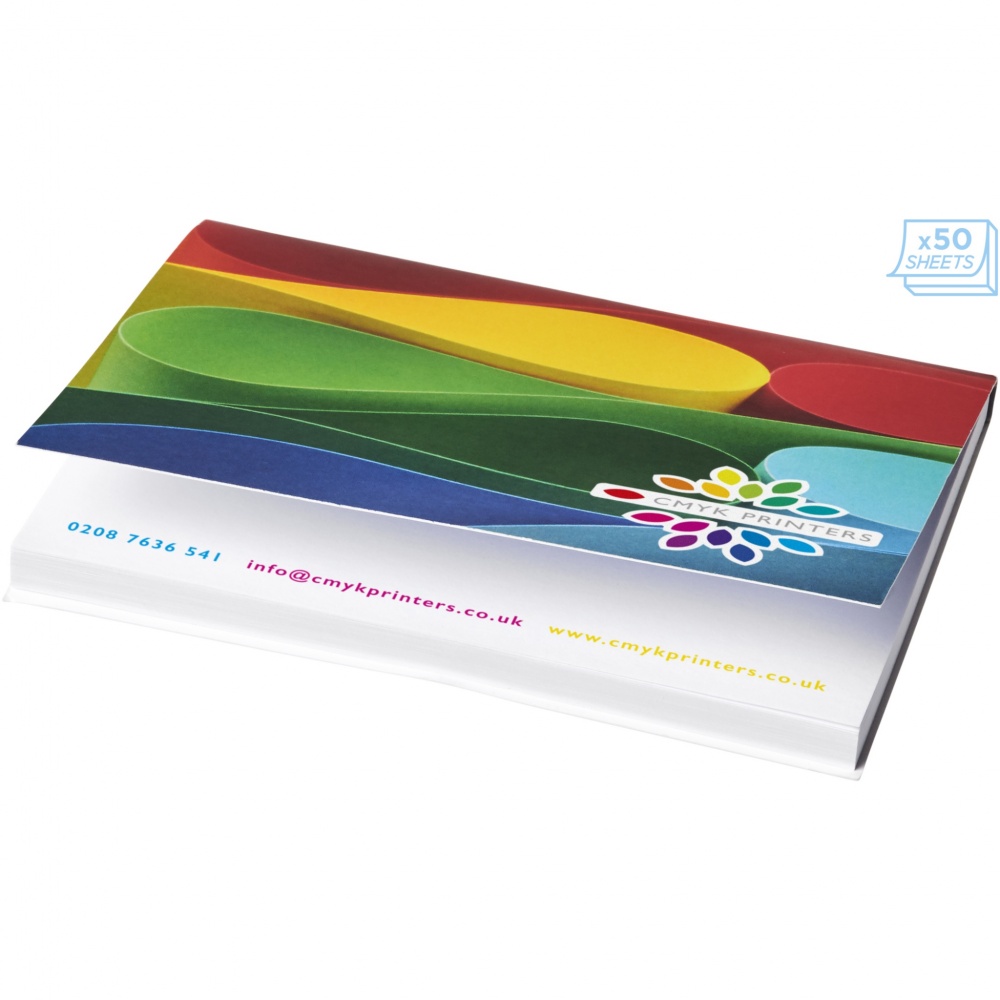 Logo trade promotional product photo of: Sticky-Mate® A7 soft cover sticky notes 100x75mm