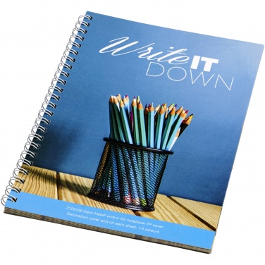 Logo trade advertising products image of: Desk-Mate® A5 spiral notebook