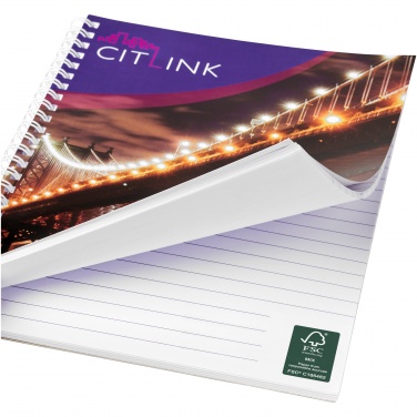 Logo trade business gifts image of: Desk-Mate® A5 spiral notebook