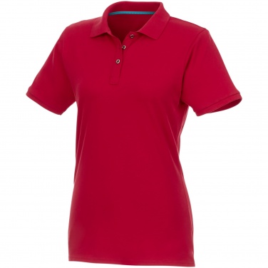 Logotrade promotional merchandise image of: Beryl short sleeve women's organic recycled polo