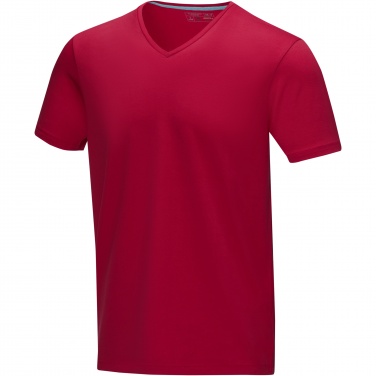 Logo trade promotional items image of: Kawartha short sleeve men's organic V-neck t-shirt