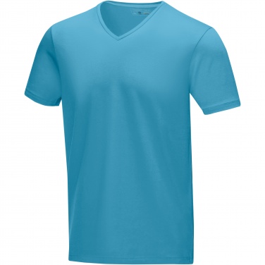 Logo trade promotional gifts picture of: Kawartha short sleeve men's organic V-neck t-shirt