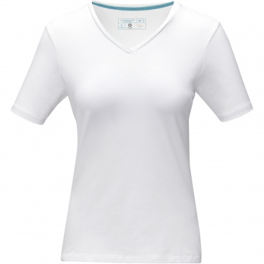 Logotrade advertising product image of: Kawartha short sleeve women's organic V-neck t-shirt