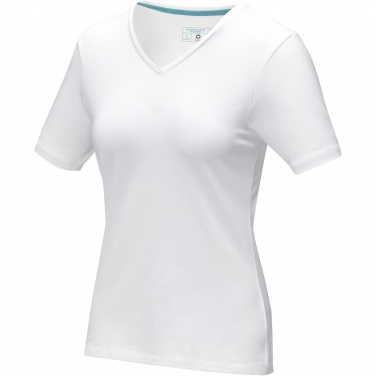 Logotrade business gift image of: Kawartha short sleeve women's organic V-neck t-shirt