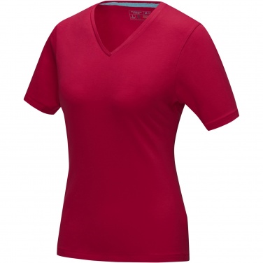 Logotrade advertising product image of: Kawartha short sleeve women's organic V-neck t-shirt