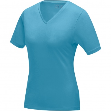 Logo trade promotional giveaway photo of: Kawartha short sleeve women's organic V-neck t-shirt