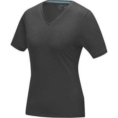 Logo trade promotional gift photo of: Kawartha short sleeve women's organic V-neck t-shirt