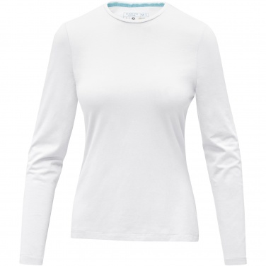 Logo trade promotional gifts image of: Ponoka long sleeve women's organic t-shirt