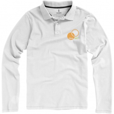 Logo trade corporate gifts picture of: Oakville long sleeve men's polo