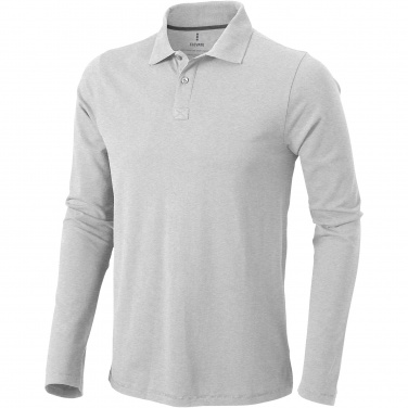 Logo trade promotional giveaway photo of: Oakville long sleeve men's polo