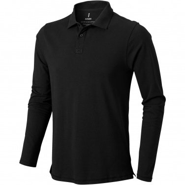 Logo trade advertising products image of: Oakville long sleeve men's polo