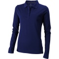 Oakville long sleeve women's polo, Navy