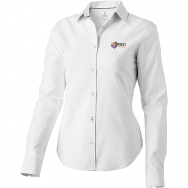 Logo trade promotional giveaways image of: Vaillant long sleeve women's oxford shirt