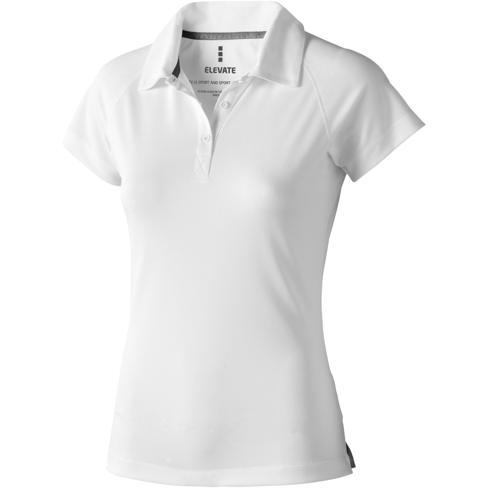 Logo trade promotional giveaways picture of: Ottawa short sleeve women's cool fit polo