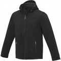 Langley men's softshell jacket, Solid black