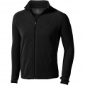 Brossard men's full zip fleece jacket, Solid black