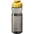 H2O Active® Eco Base 650 ml flip lid sport bottle, Charcoal / Yellow