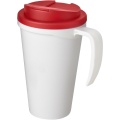 Americano® Grande 350 ml mug with spill-proof lid, White / Red